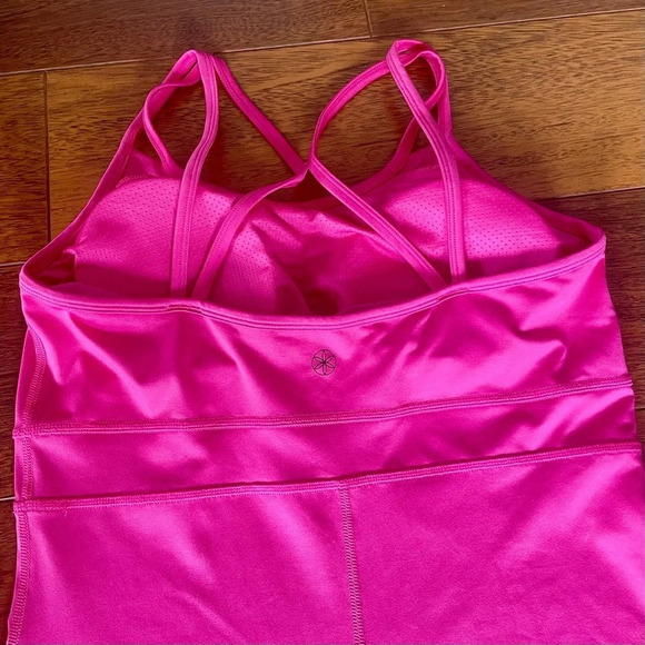Gaiam Studio to Street Shine Racerback Dress pink size small - Picture 6 of 8